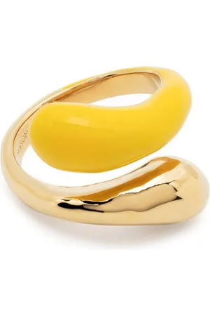 Missoma Squiggle enamel-detail ring