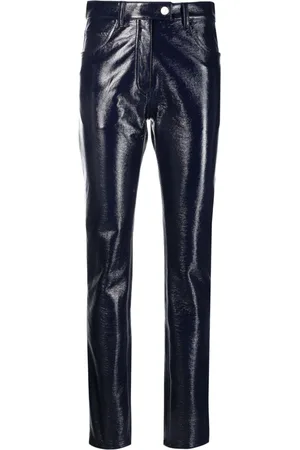 Courrèges Straight-leg vinyl trousers