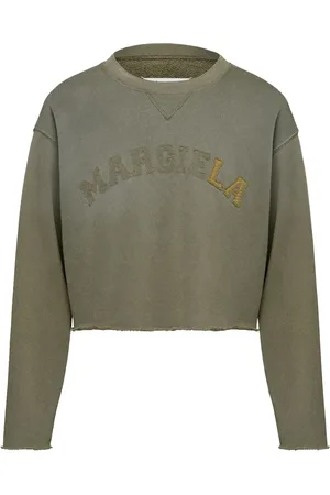 Maison Margiela Logo-print cropped sweatshirt