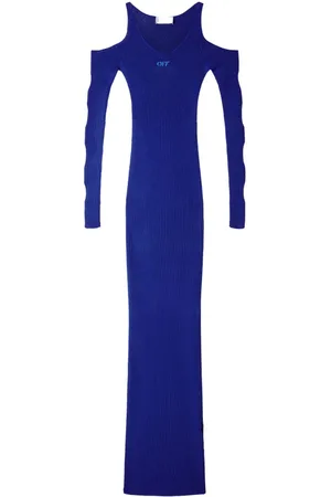 OFF-WHITE Ribbed cut-out dress