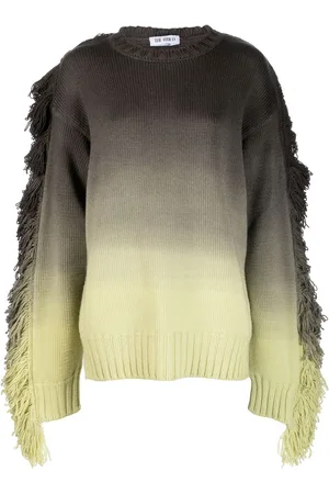 The Attico Rundie fringe-trimmed ombré sweater