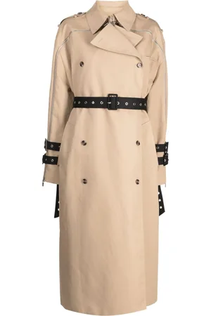 Rokh Oversized belted-waist trench coat