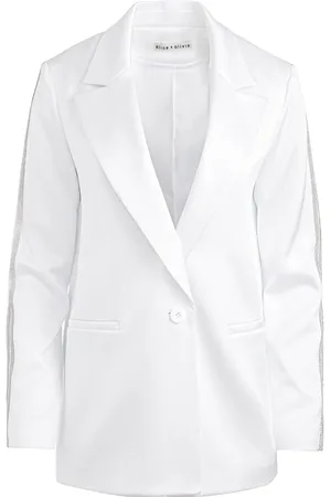 ALICE+OLIVIA Denny crystal-embellishment blazer