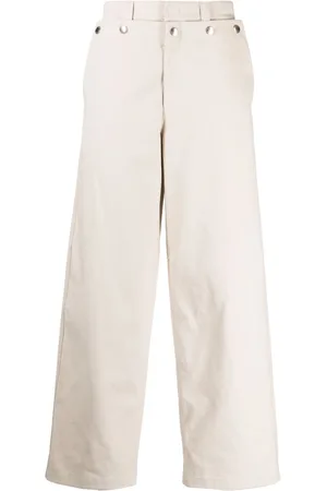 SYSTEM Straight-leg cotton trousers