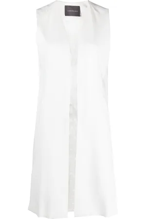 LORENA ANTONIAZZI Sleeveless V-neck coat