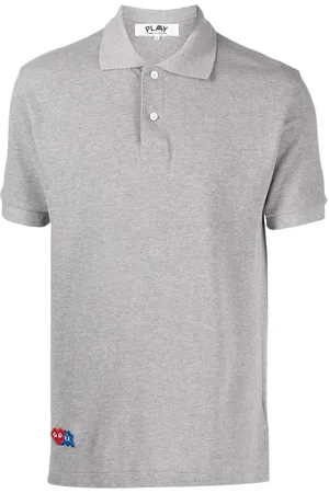 Comme des Garçons Logo-appliqué cotton polo shirt