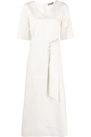 LORENA ANTONIAZZI Belted midi dress