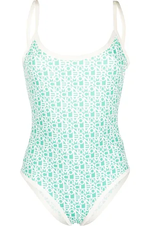 Moncler All-over logo-print swimsuit
