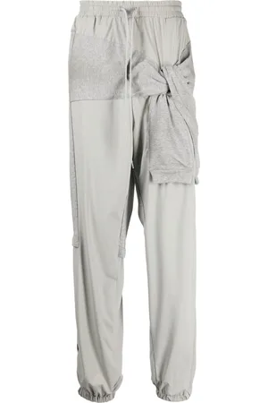 Maison Mihara Yasuhiro Layered-design drawstring track pants