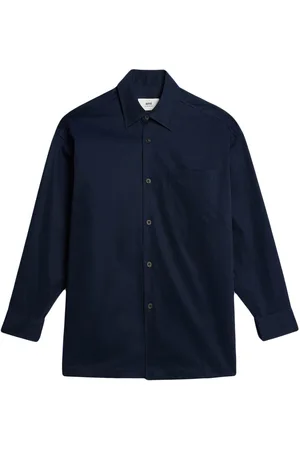 Ami Logo-print button-front shirt