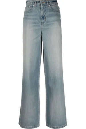 Kenzo Logo-patch wide-leg jeans