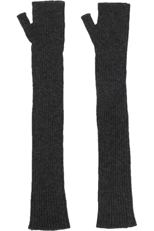 Barrie Long knit fingerless gloves
