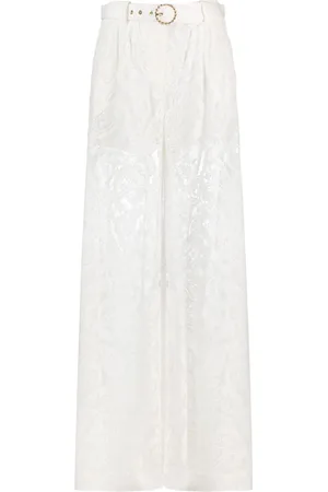 ZIMMERMANN Wonderland Lace wide-leg trousers