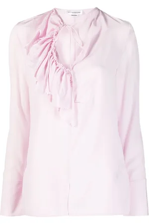 Victoria Beckham Ruffle-detailing silk blouse