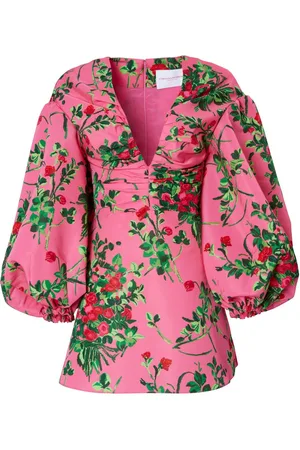 Carolina Herrera Floral-print V-neck dress
