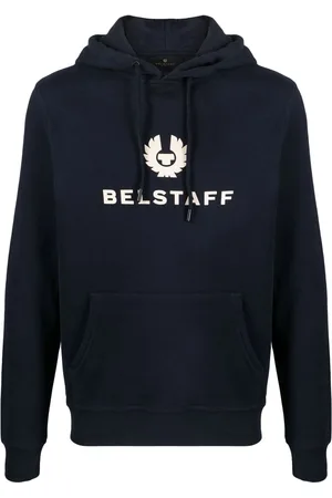 Belstaff Logo-embossed cotton hoodie