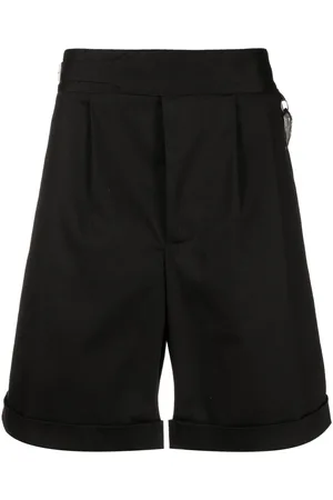 Roberto Cavalli Tiger-tooth plaque Bermuda shorts