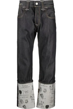 JUNYA WATANABE Doodle-print straight-leg jeans