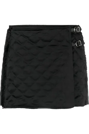 Durazzi Milano Quilted wrap-style mini skirt