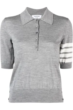Thom Browne 4-Bar short-sleeve polo shirt
