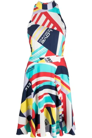 Love Moschino Ženy S potiskem - Abstract-print halter dress