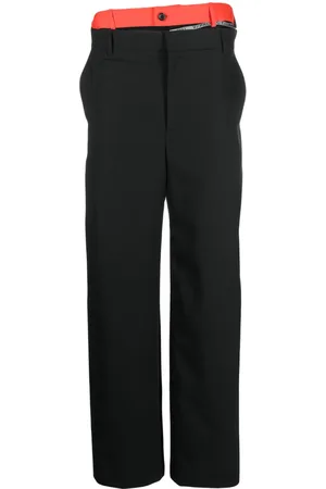 Y / PROJECT Layered-details wide-leg trousers