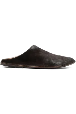 MARSÈLL Round toe suede slippers