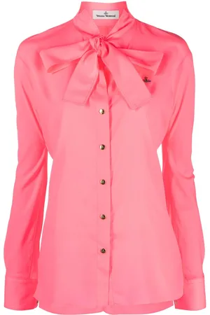 Vivienne Westwood Logo-embroidered tie-fastening shirt