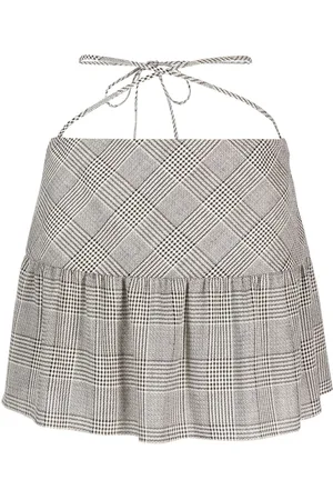 Alessandra Rich Check-pattern mini skirt