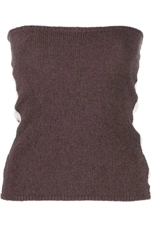 Woolrich X Daniëlle Cathari strapless knitted top