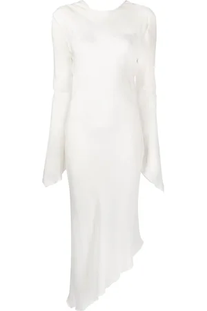 MATÉRIEL by Aleksandre Akhalkatsishvili Asymmetric backless sheer dress