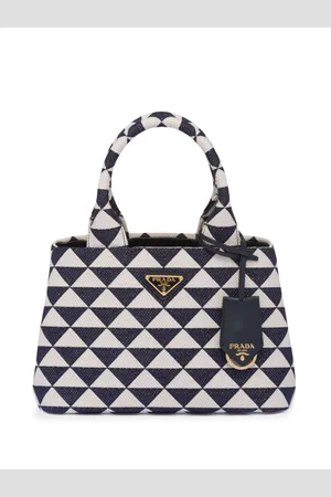Prada Symbole embroidered tote bag