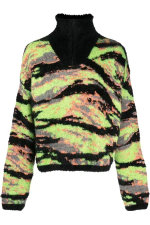 ERL Tiger-print knit jumper