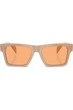 VERSACE Greca-detail square-frame sunglasses