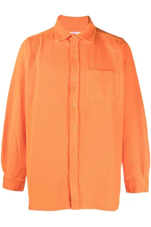 ERL Corduroy embroidered-logo shirt