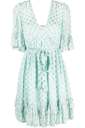 Twin-Set Fil-coupé jacquard mini dress
