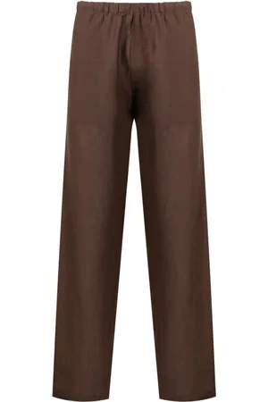 AMIR SLAMA Elasticated-waistband linen trousers