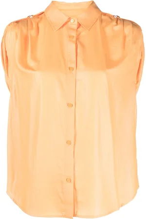 DKNY Shoulder roll-tab blouse