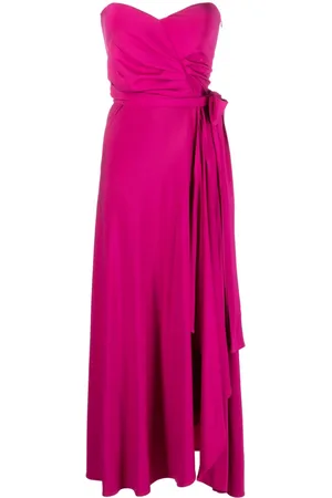 FEDERICA TOSI Flared bow-fastening strapless dress