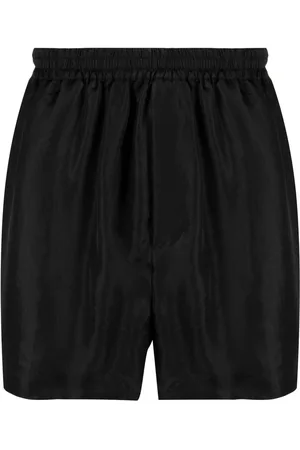 SAPIO Elastic-waistband satin shorts