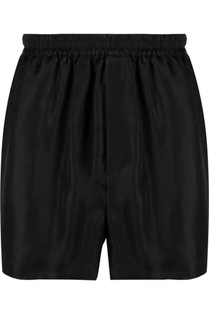 SAPIO Bermudy - Elastic-waistband satin shorts