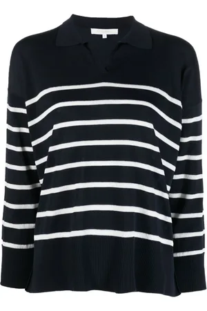 ANTONELLI Long-sleeve striped knitted top