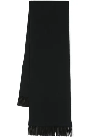 Saint Laurent 1980s fringed wool scarf