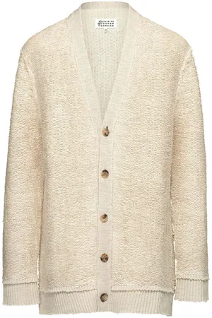Maison Margiela Raw-edge V-neck cardigan