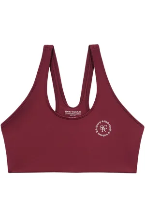 Sporty & Rich N.02 logo-print sports bra
