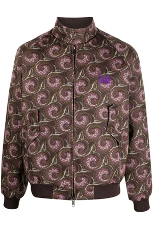 Pins & Needles Graphic-pattern funnel neck jacket