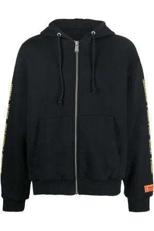Heron Preston Zip-up logo-print hoodie