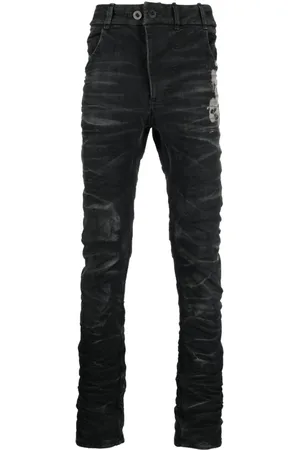 11 BY BORIS BIDJAN SABERI Distressed skinny jeans