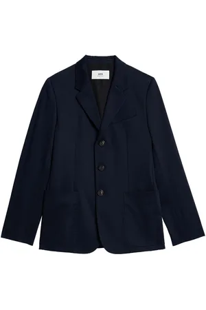 Ami Single-breasted cotton blazer