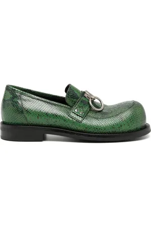 MARTINE ROSE Bulb-toe ring loafers